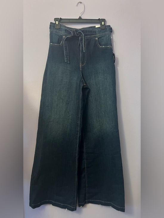 Express Denim - EXPRESS 🔥 High-Rise Wide Leg Jeans in Dark Blue Wash